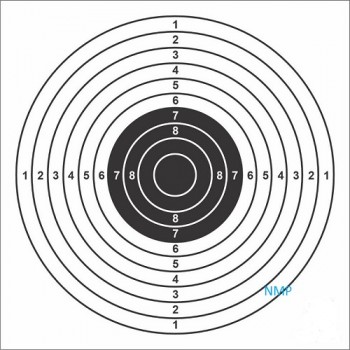 14cm White 10m (33ft) AIR GUN TARGETS Pack of 100 Card Targets 14cm