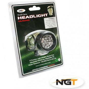 19 LEDS Multi Function Headlight in Camo