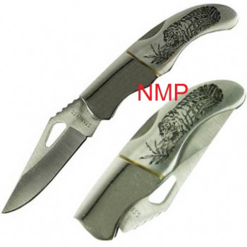 Folding Knive with Tiger Pattern (PK9834)