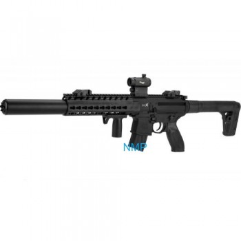 Sig Sauer MCX 30 Shot 88g CO2 Air Rifle Black .177 Calibre Pellet with SIG 20R Red Dot