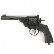 Webley MKVI Service Revolver 12g co2 Air Pistol .177 calibre Pellet version .455 Aged Battlefield Finish