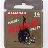 Kamasan Animal Barbed Spade End Hooks Size 8